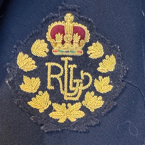 VTG Lauren Ralph Lauren Navy Blazer with Gold Accents - Picture 2 of 5